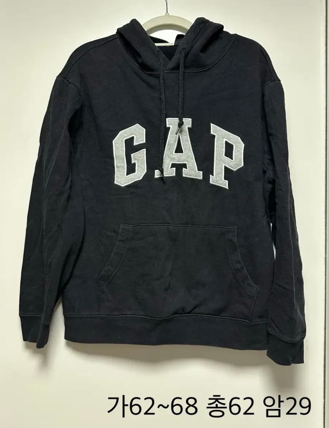 GAP 갭 검정 회색 후드티 M (실측 XL) 상품이미지1