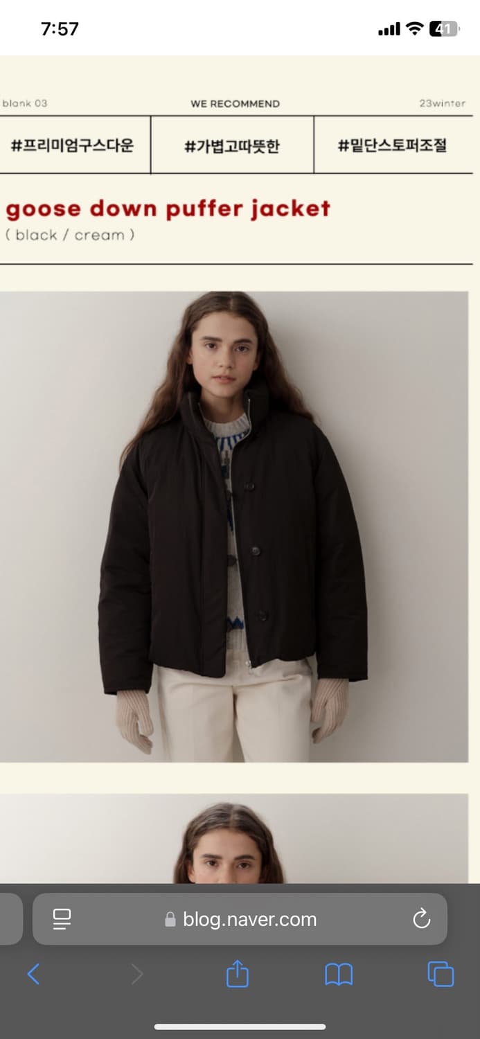 blank 03 구스다운 패딩입니다 상품이미지1