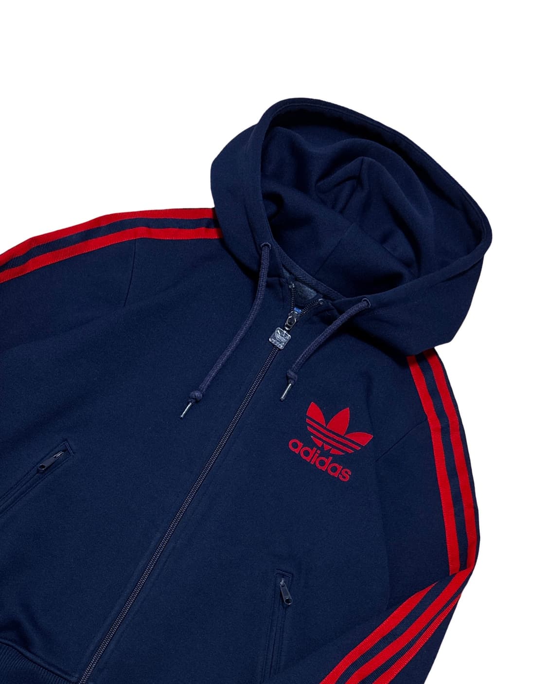 아디다스 네이비 트랙탑 후드 져지 상품이미지4