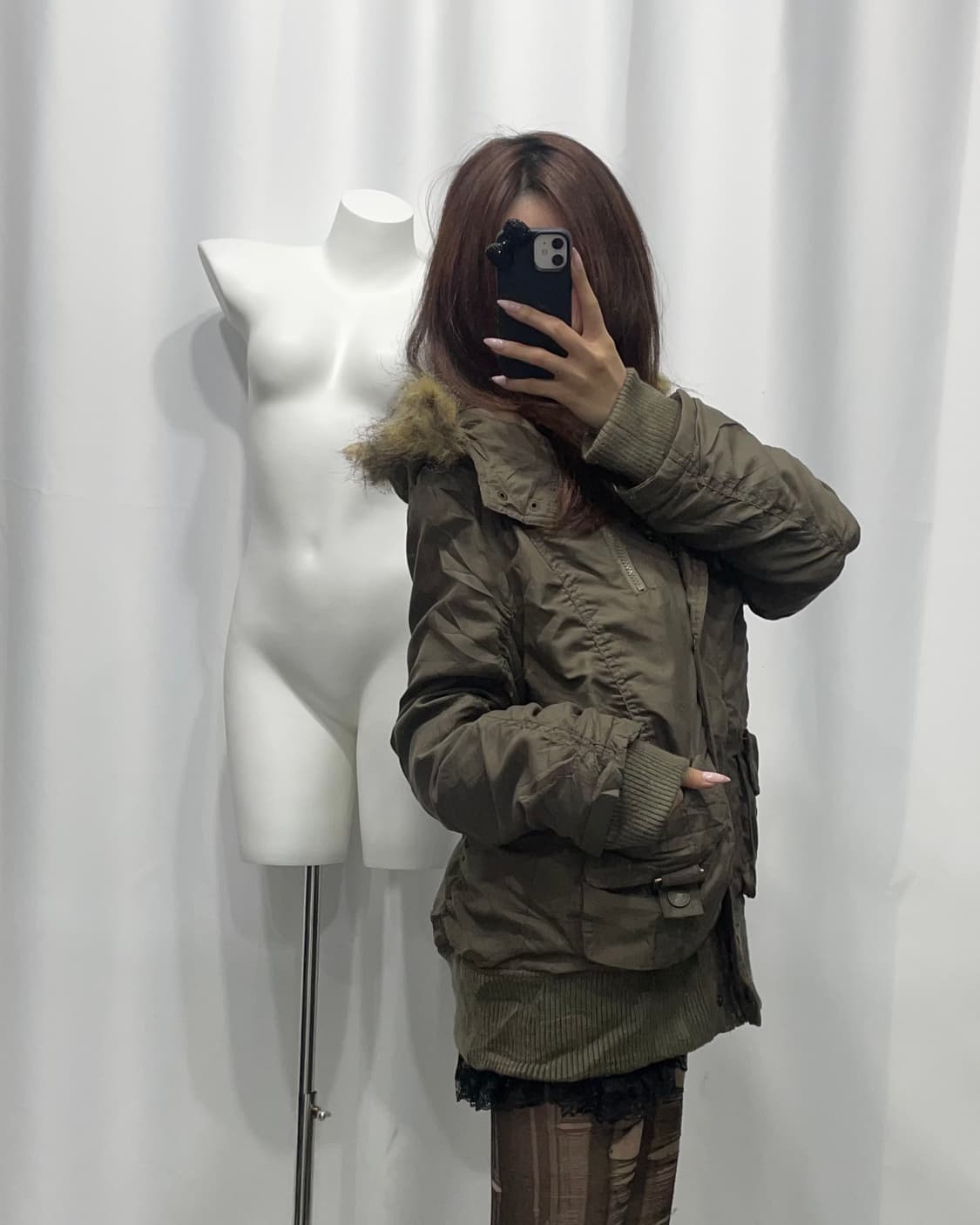 🎸카키 퍼 봄버 자켓🎸 상품이미지2