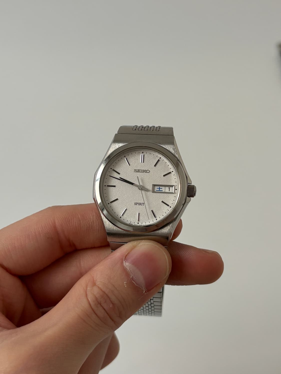 1990s Spirit Texture Dial Silver Quartz 상품이미지2