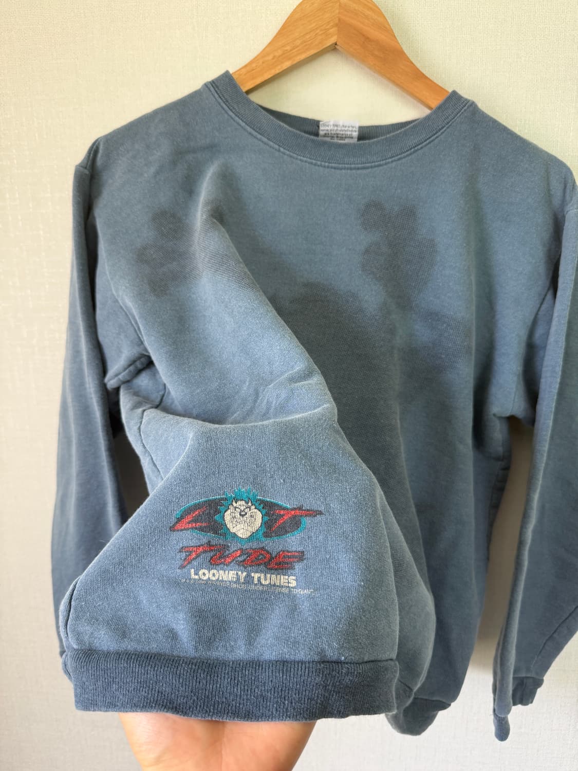 90s looney tunes taz sweatshirt 테즈 루니툰즈 상품이미지3