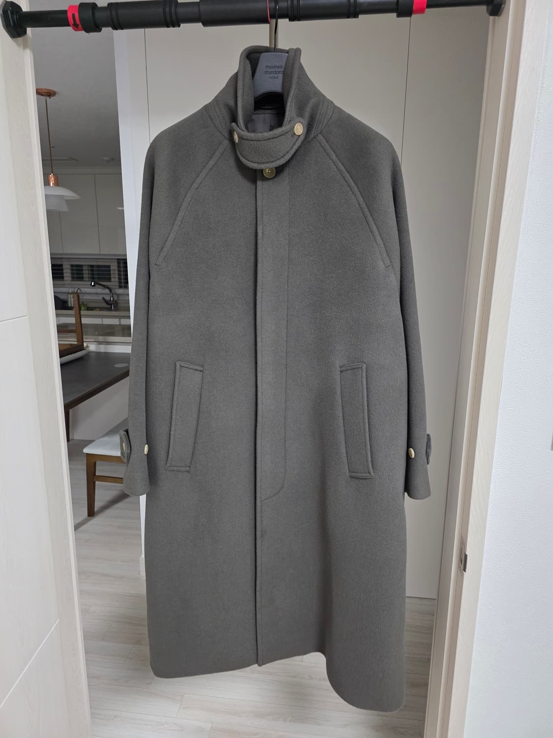 브라운야드 24FW 발마칸코트 올리브그레이 3사이즈 상품이미지1