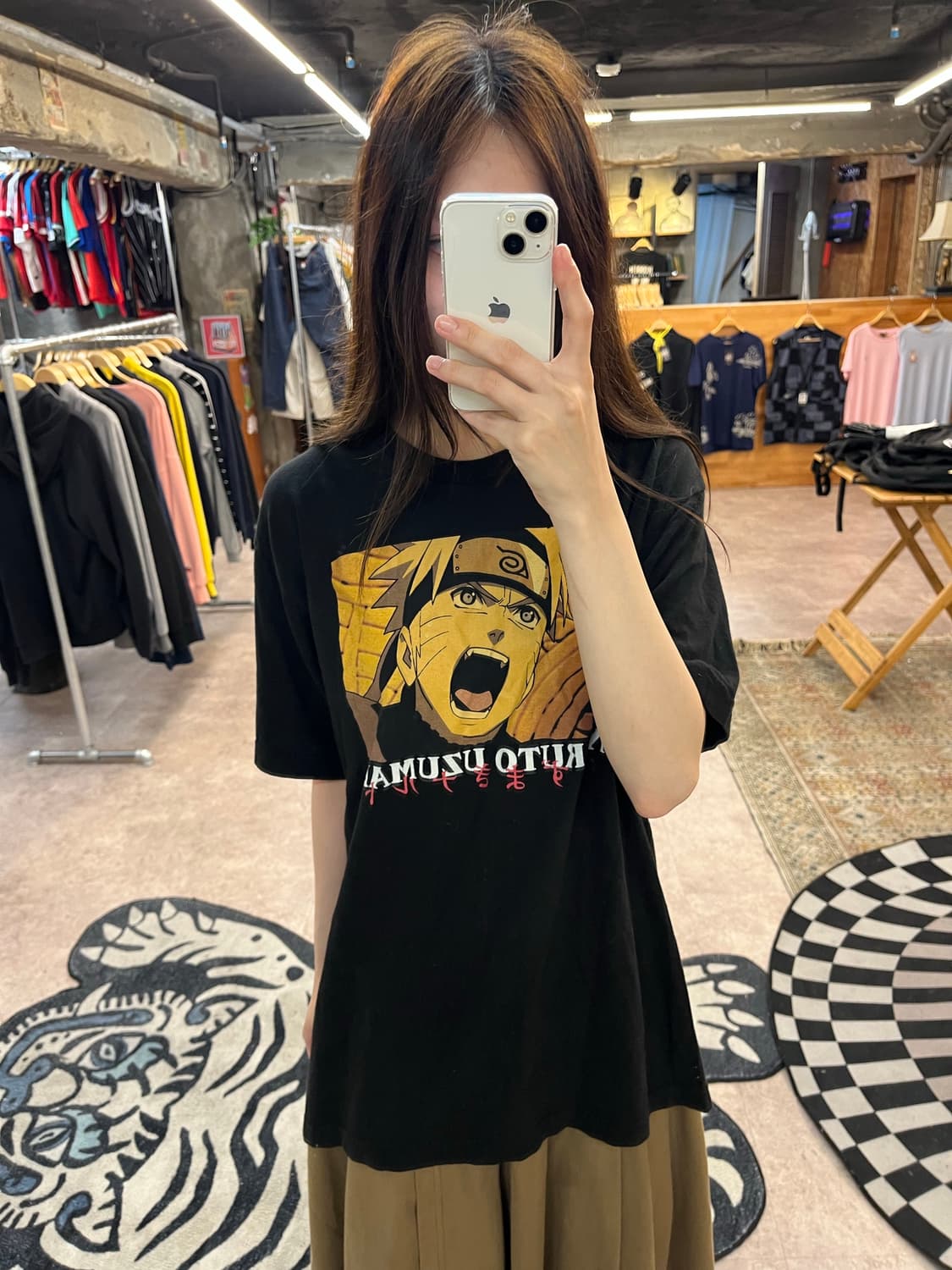 나루토 반팔 티셔츠 블랙 L #csz382 상품이미지1