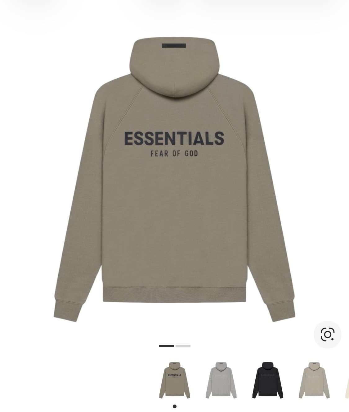 에센셜 피어오브갓 백로고 후드 토프 M 상품이미지1