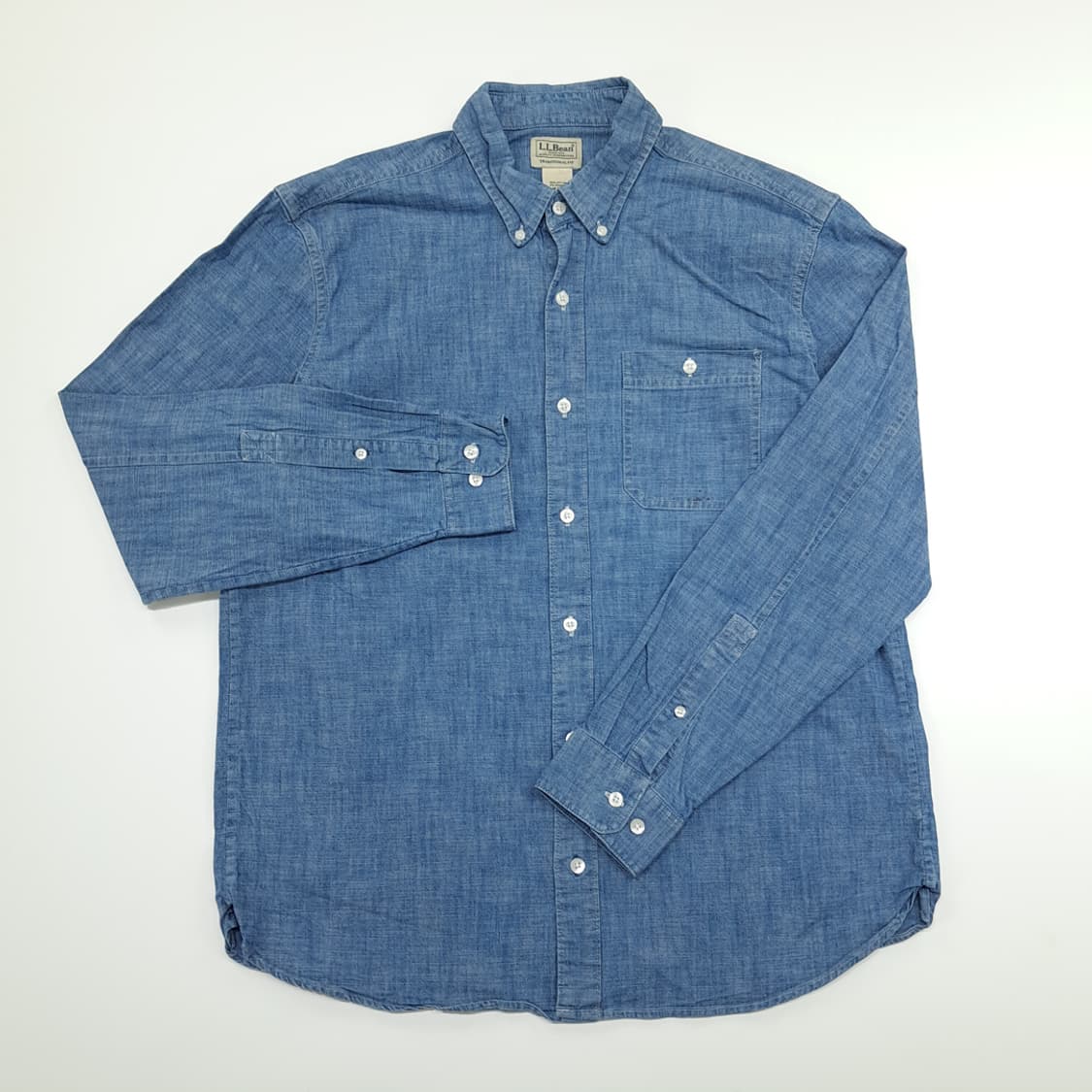 CN813 M 엘엘빈 샴브레이 긴팔 셔츠 남방 상품이미지2