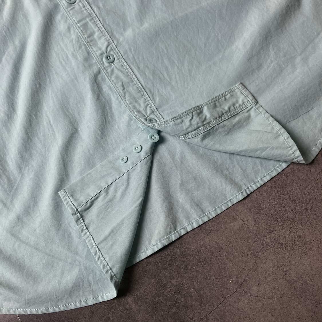 THE NORTH FACE 노스페이스 빈티지 민트 코튼 셔츠 A00513 상품이미지4