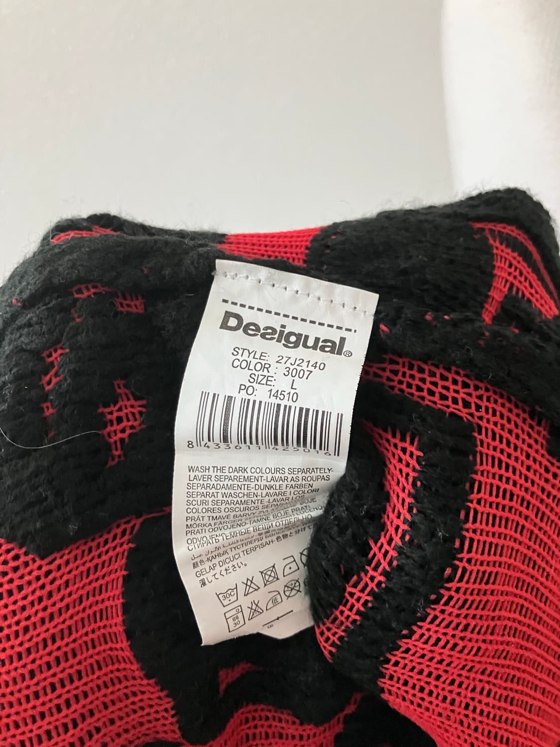 Desigual 데시구알 텍스쳐 가디건 오리엔탈무드 그런지 고스펑크 상품이미지7
