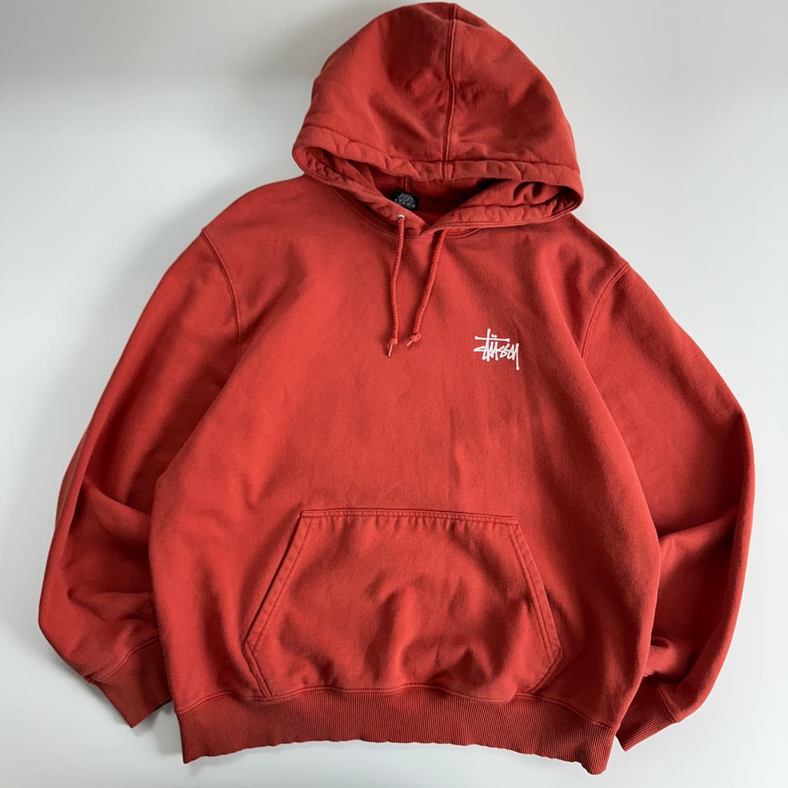 Stussy 스투시 피그먼트 오렌지 스탁 후드티 상품이미지3