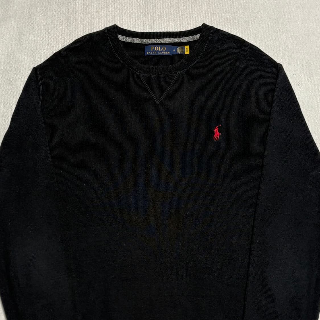 M 폴로랄프로렌 블랙 코튼 니트 상품이미지1