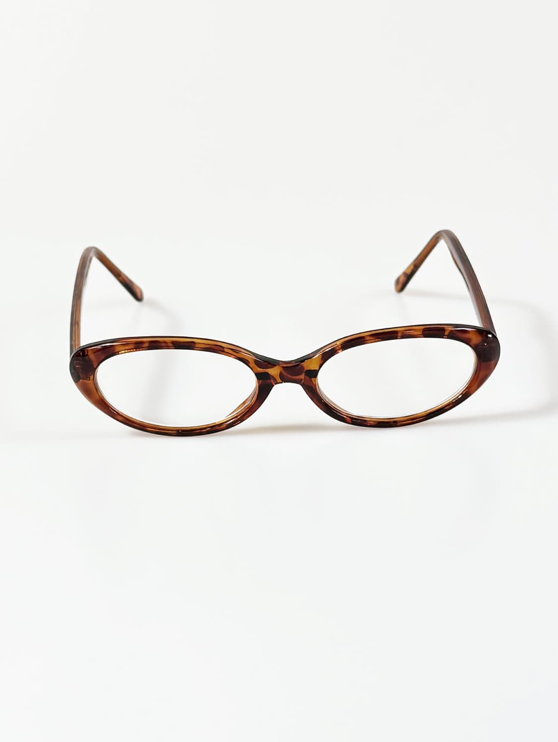 90s JOANNA 토터스쉘 세미 캣아이 뿔테 빈티지 안경 상품이미지2