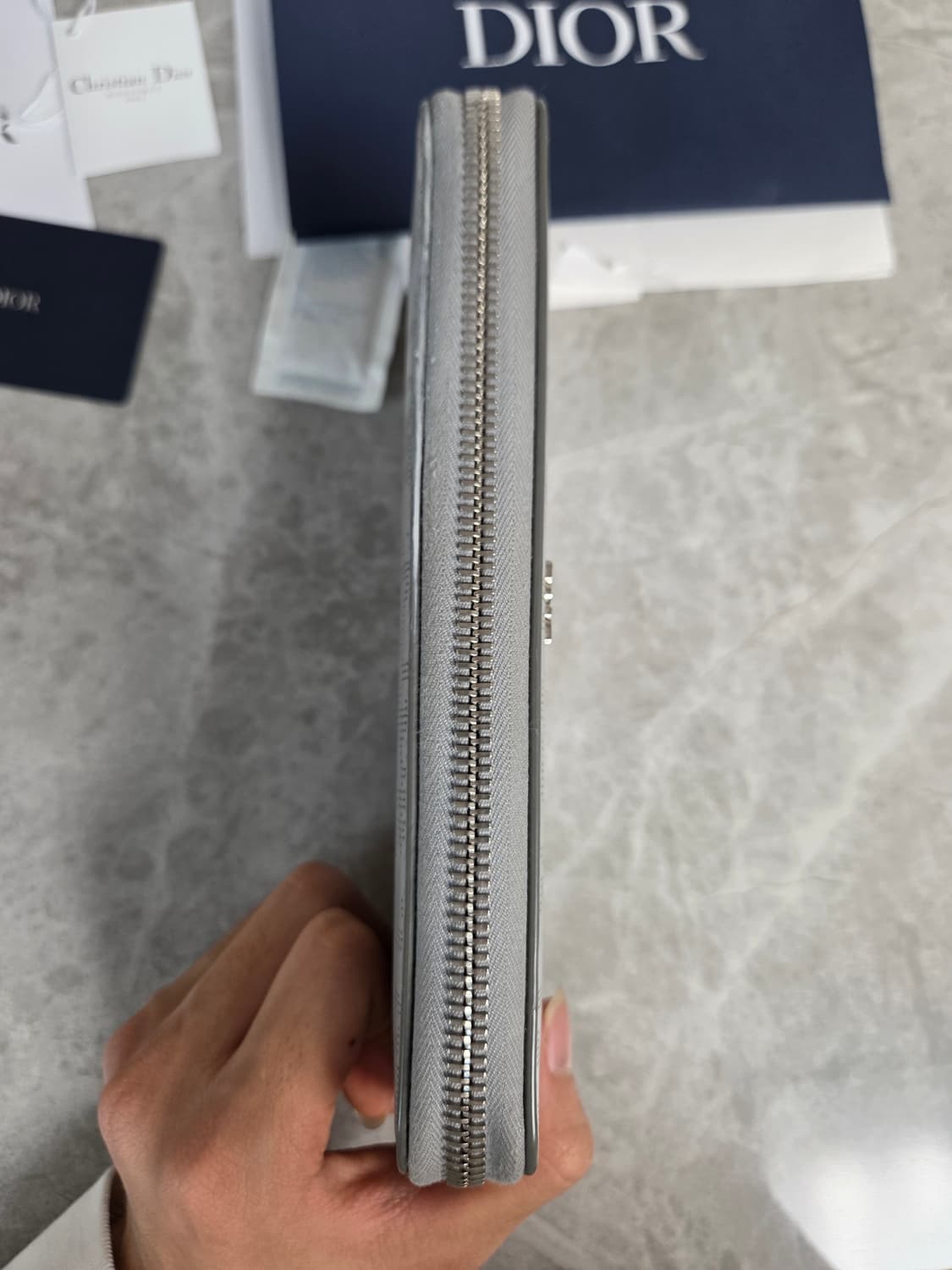 [정품] 디올 갤럭시 오블리크 지퍼돌이 장지갑 상품이미지7