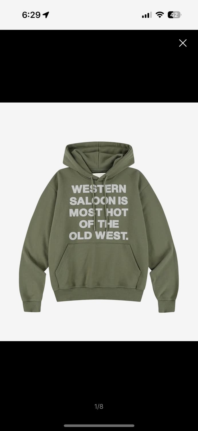 더바이닐하우스 후드티 카키 L 상품이미지1