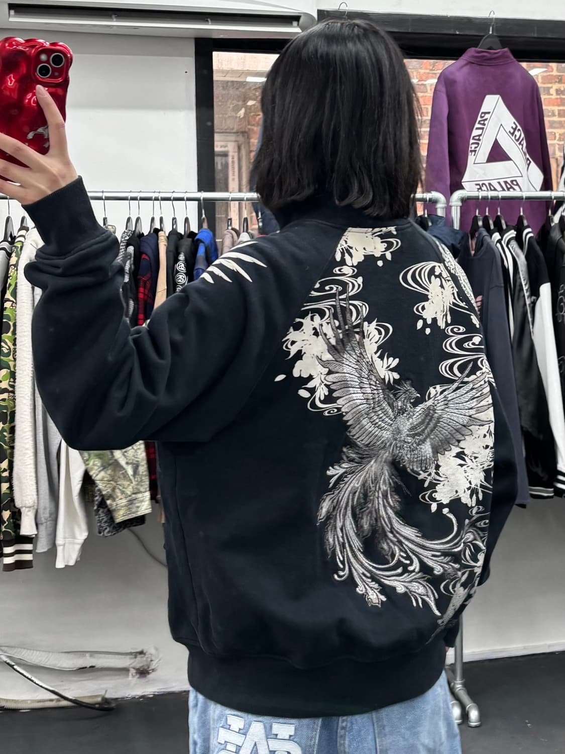 카라쿠리 타마시 오리엔탈 자수 집업 상품이미지5