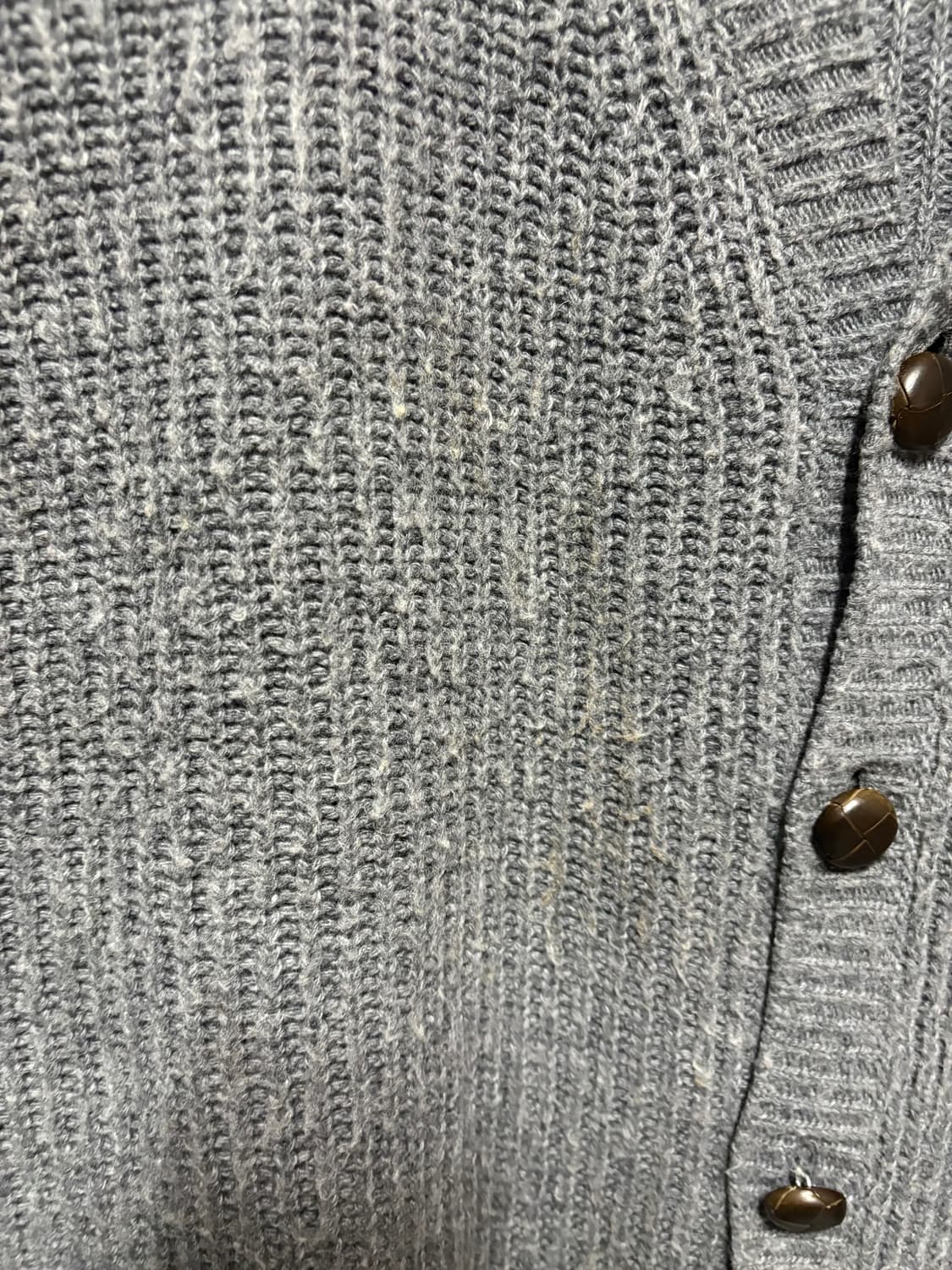 [L] MSGM Damage Cardigan Gray 상품이미지3