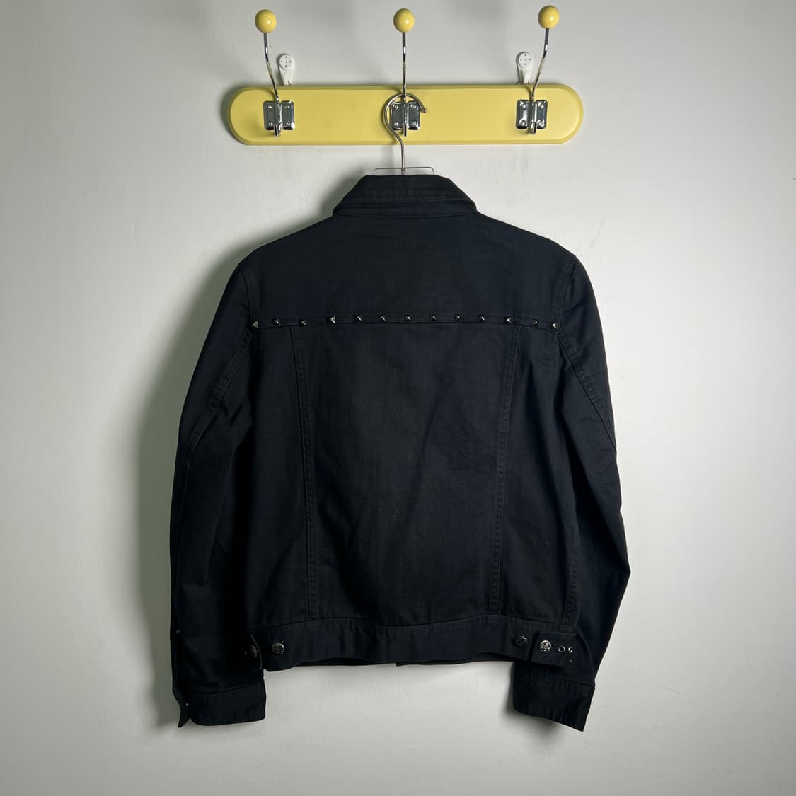 jpn vtg 일본 빈티지 블랙 스터드 데님 자켓 M 상품이미지3