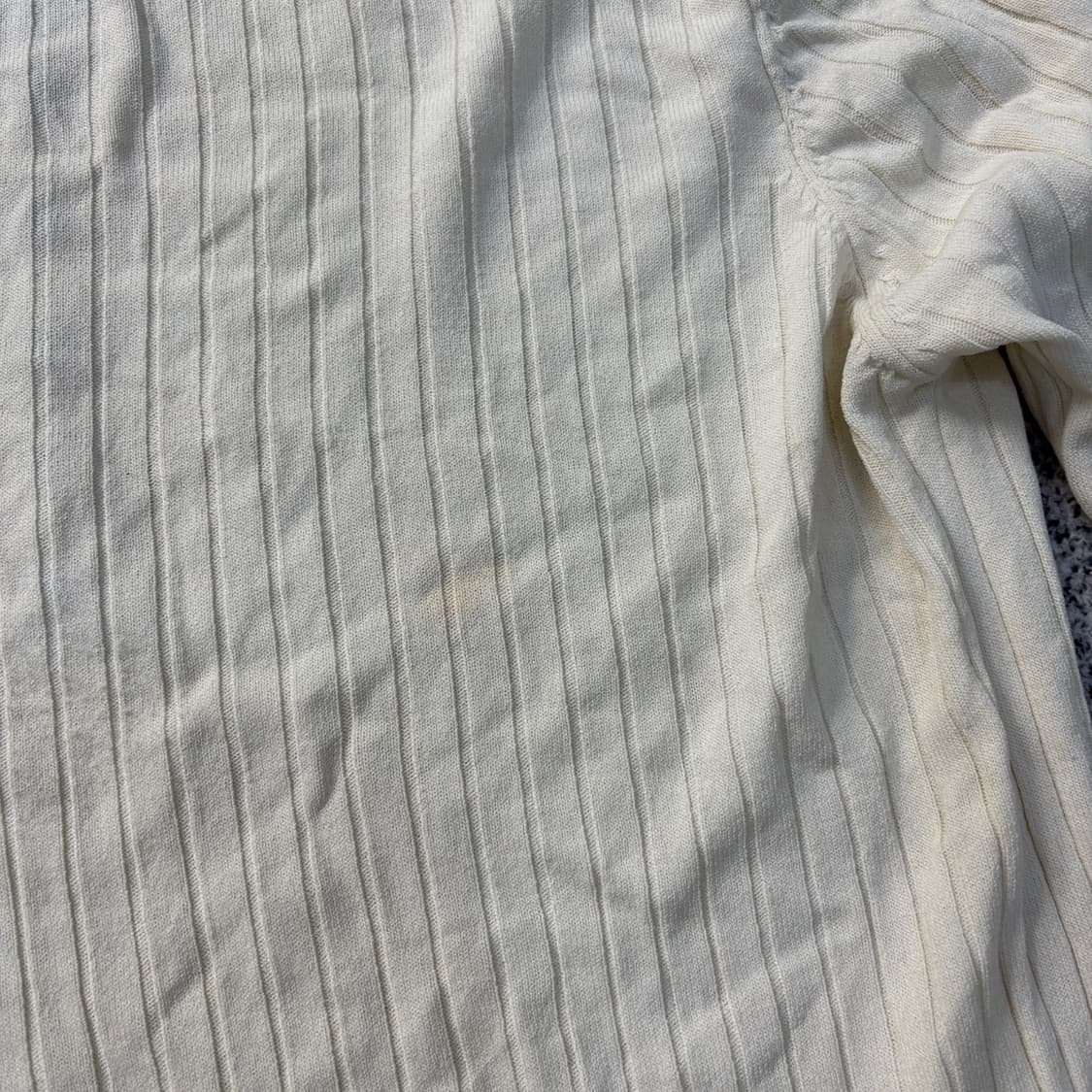 실측 크리스탈 골지 브이넥 7부 긴팔티 0416J 상품이미지7