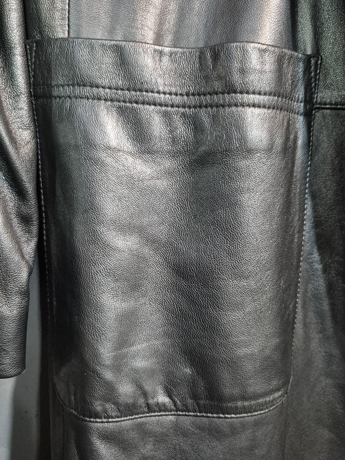 City Gee 여성 양가죽 코트 블랙 66 새거수준 상품이미지4