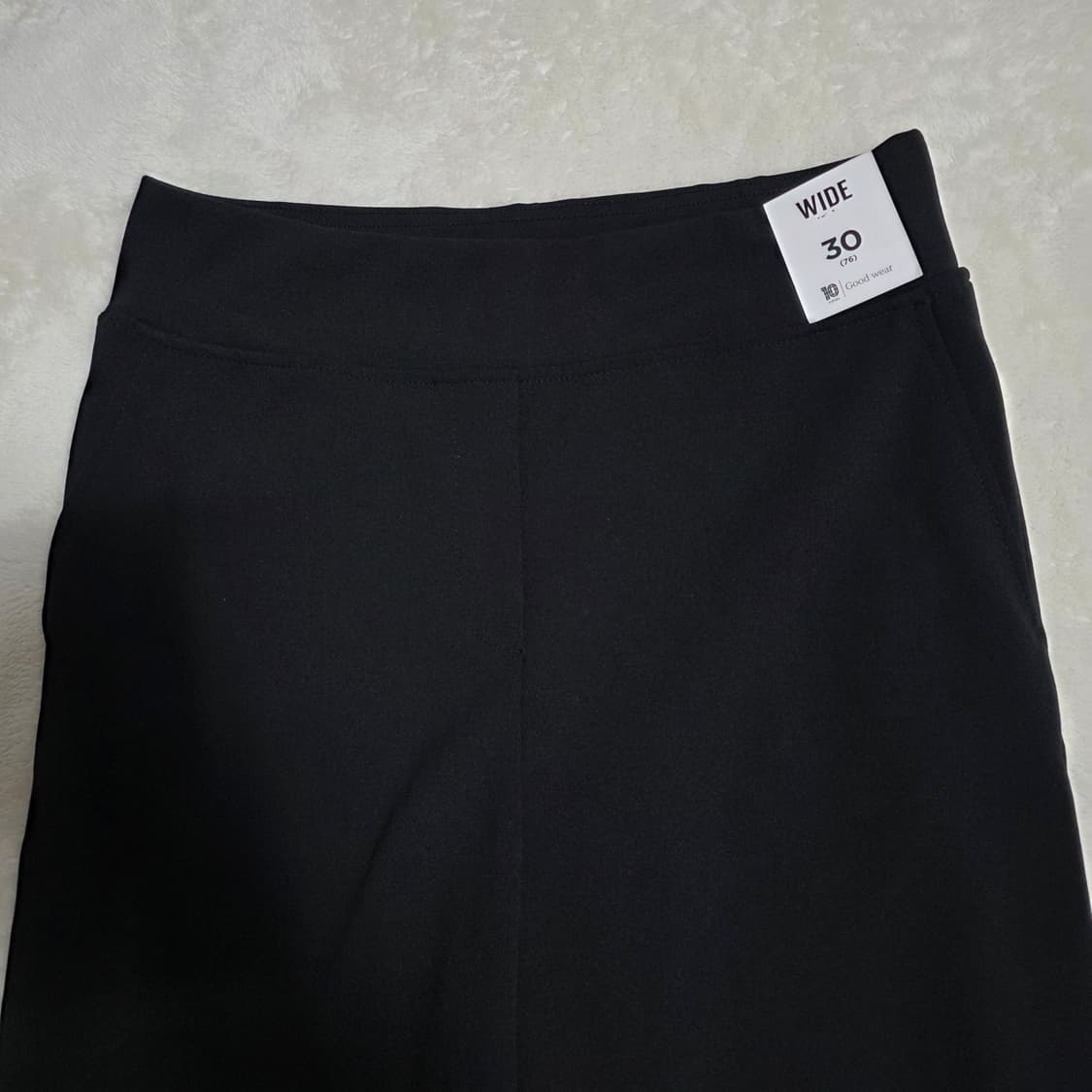 (30)여성 탑텐 저지 와이드 슬랙스 상품이미지2