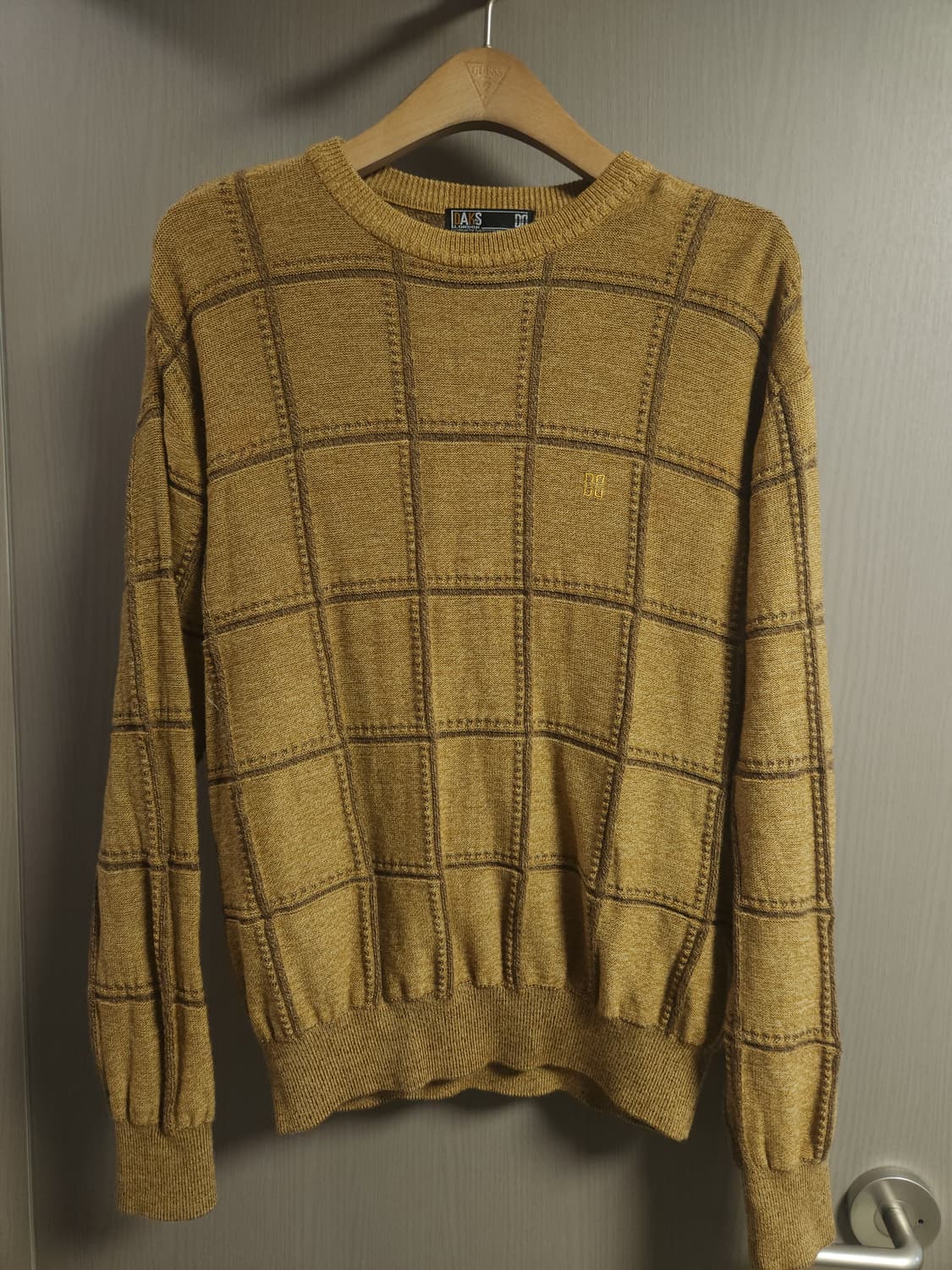 닥스 체크패턴 니트, L 상품이미지1