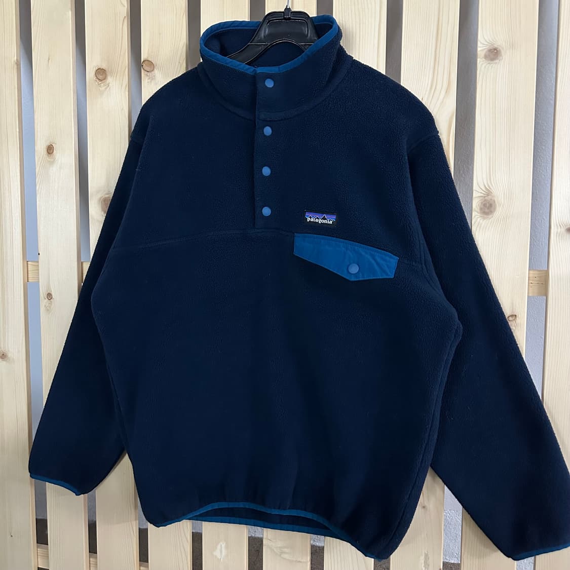 (S~M) 파타고니아 신칠라 네이비 후리스 플리스 반집업 상품이미지2