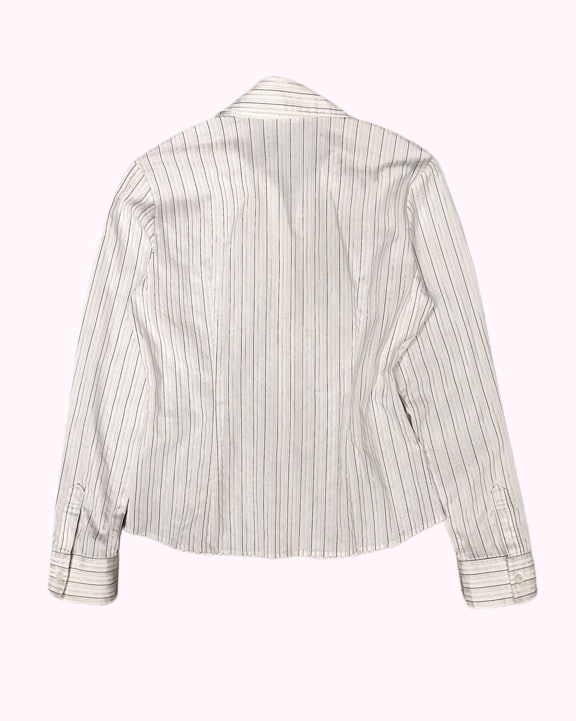 stripe open collar blouse 상품이미지4