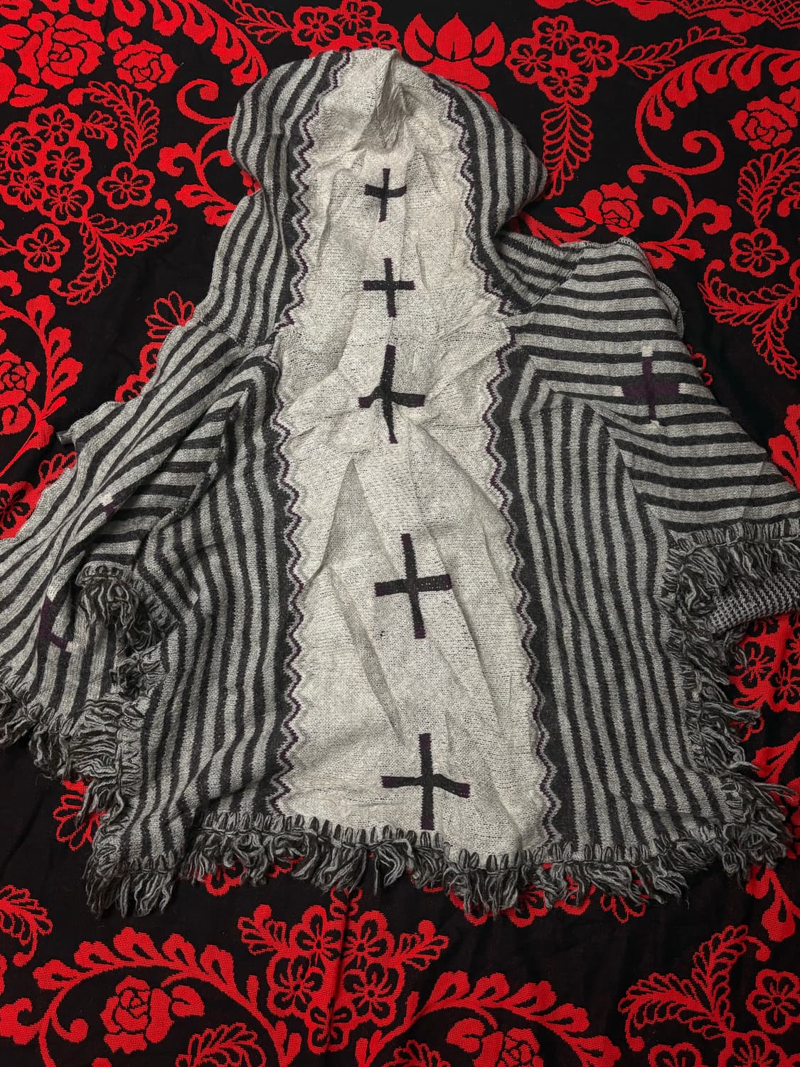 uk vtg ..Gothic.. "Cross" cape 상품이미지2