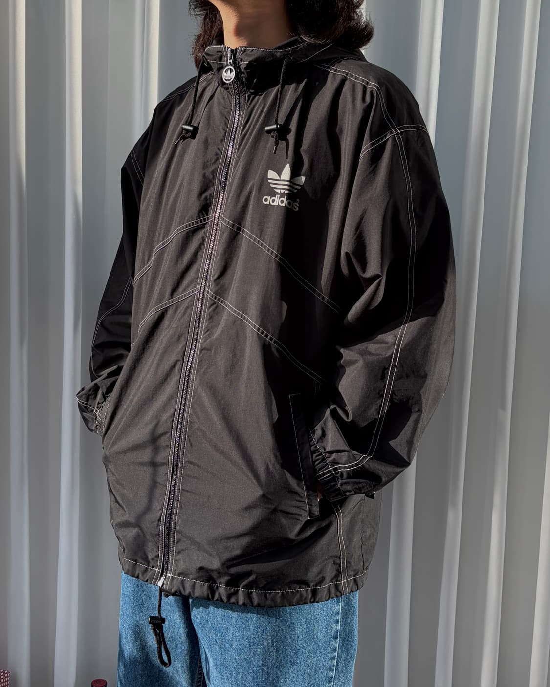 [XL]아디다스 00s 올드스쿨 후드 바람막이 자켓 상품이미지2