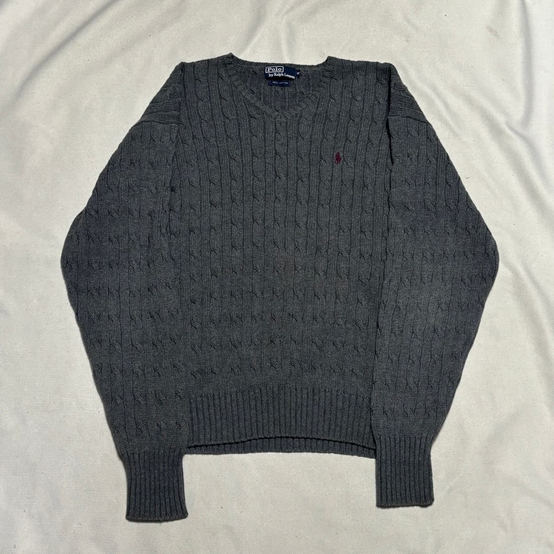 100 폴로랄프로렌 브이넥 케이블니트 상품이미지2