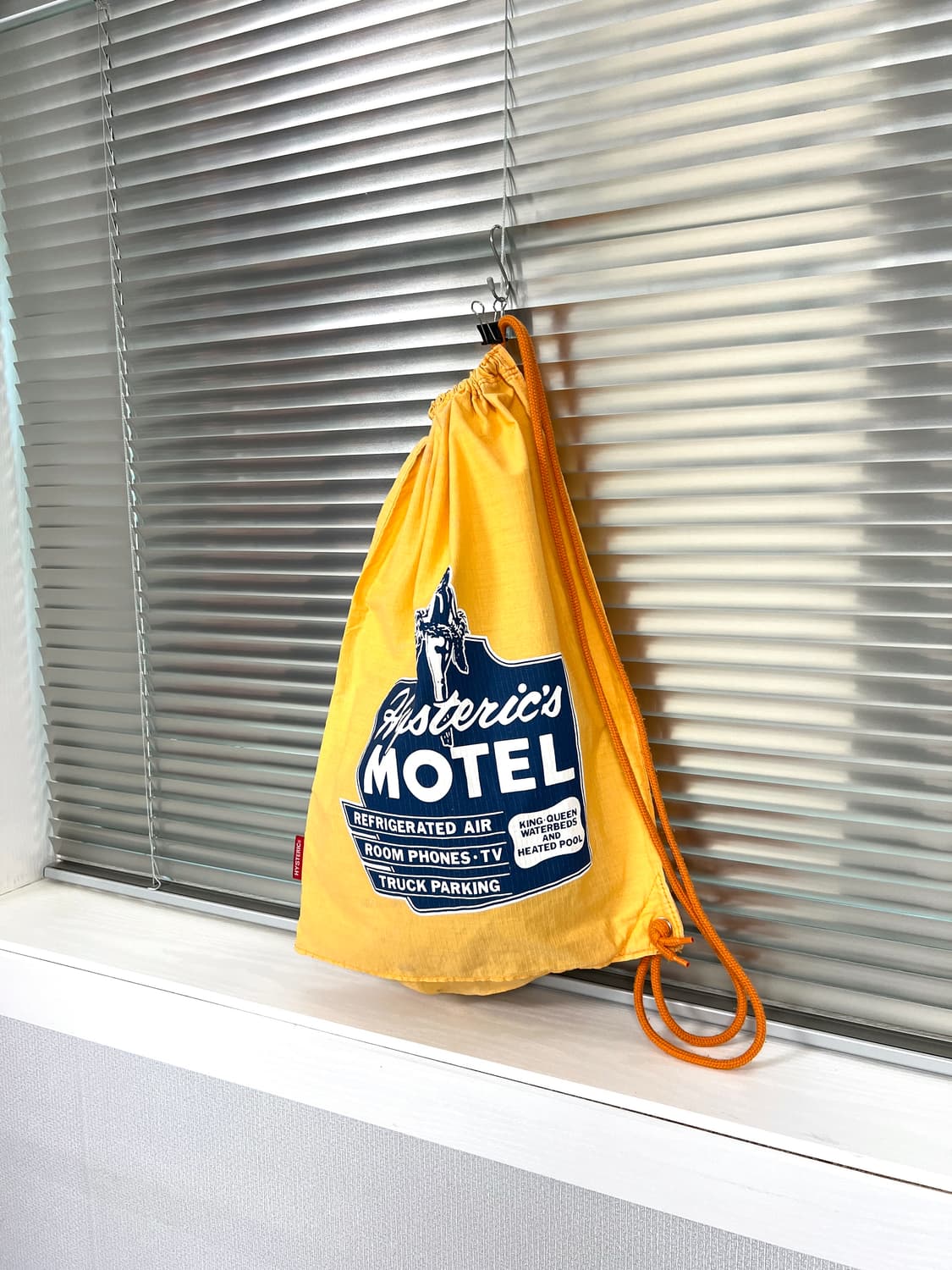 HYSTERIC GLAMOUR-DRAWSTRING BAG (Yellow) 상품이미지1