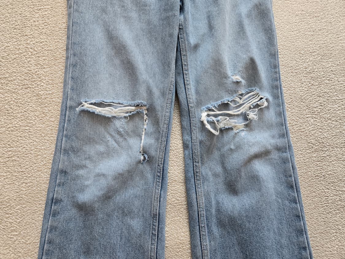 우영미 데미지 워싱 팬츠 상품이미지3