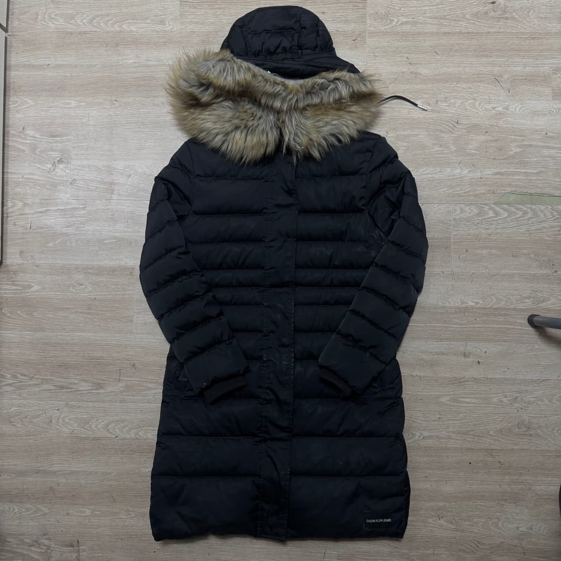 캘빈클라인 후드 롱패딩 상품이미지1