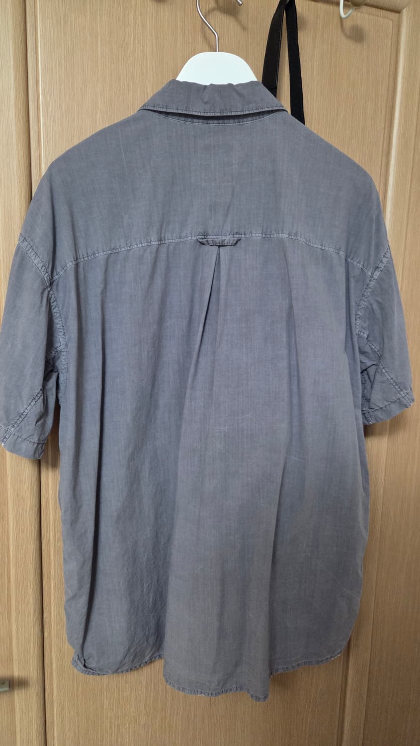 [2] 폴리테루 텐코 반팔 셔츠 페이디드 블루 상품이미지2