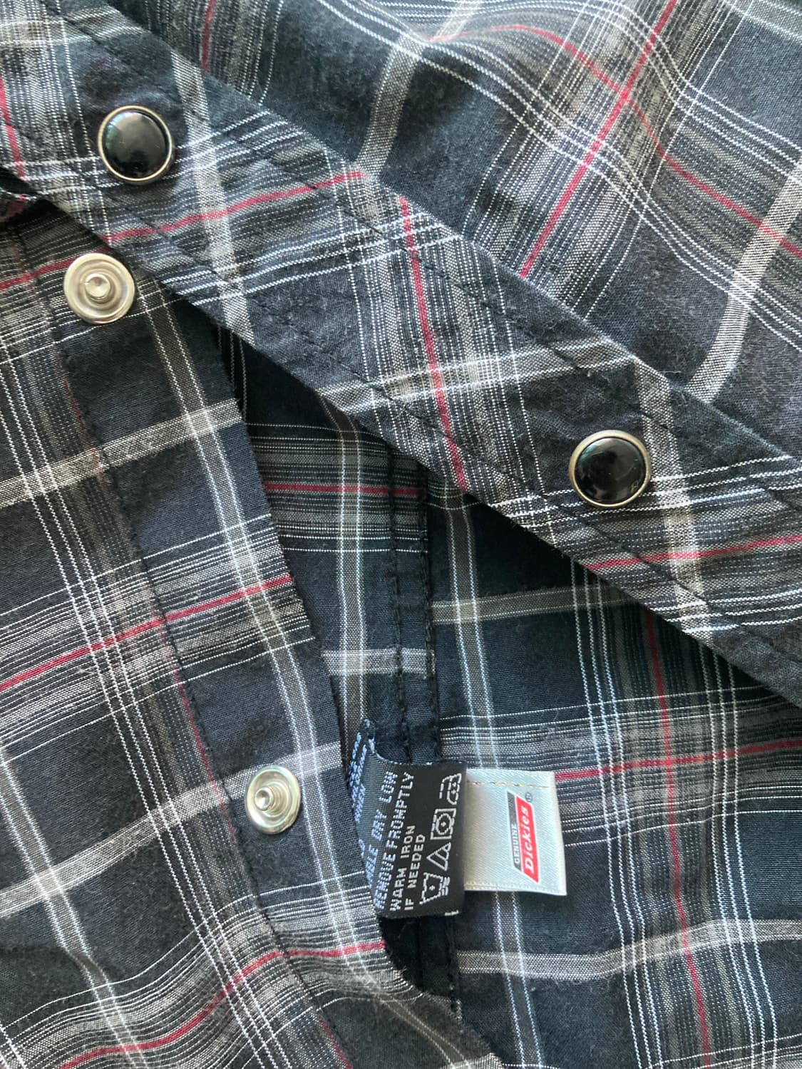 Dickies 디키즈 반팔 웨스턴 체크셔츠 상품이미지3