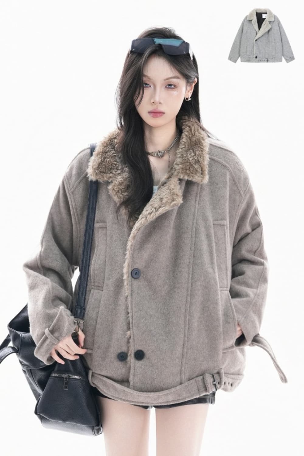 아사키프레자키 무스탕 자켓 상품이미지1