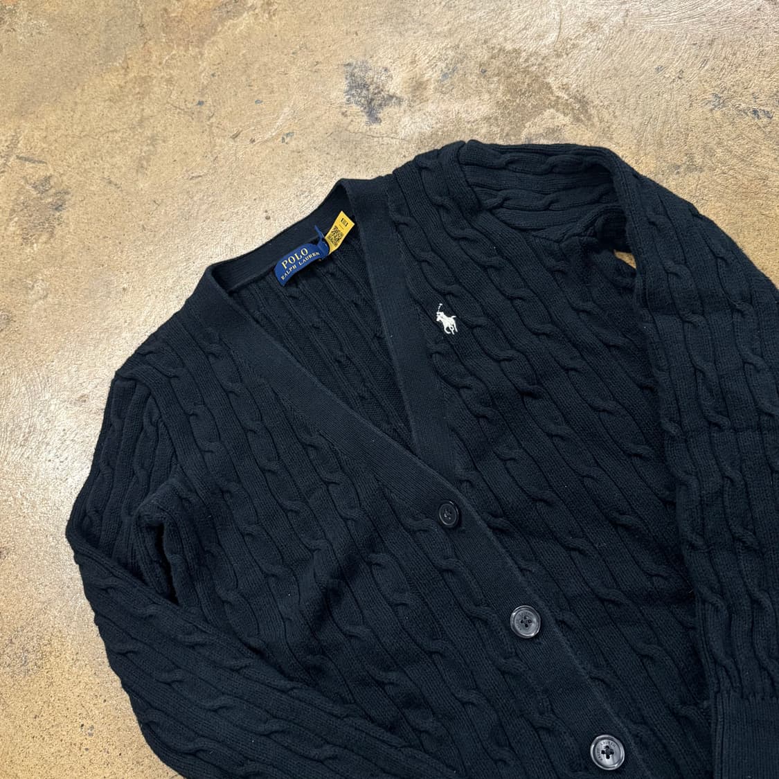 폴로 랄프로렌 블랙 니트 가디건 상품이미지1