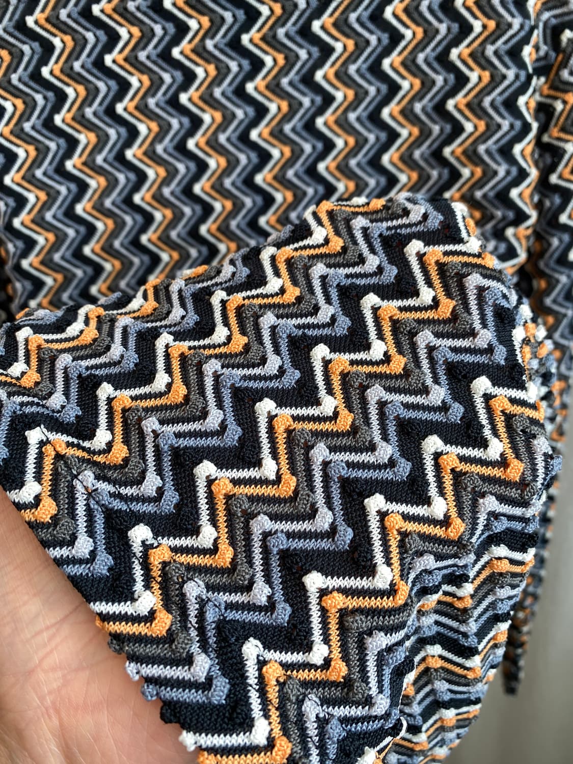 패턴 스트레치 하이넥 탑(M) 상품이미지6