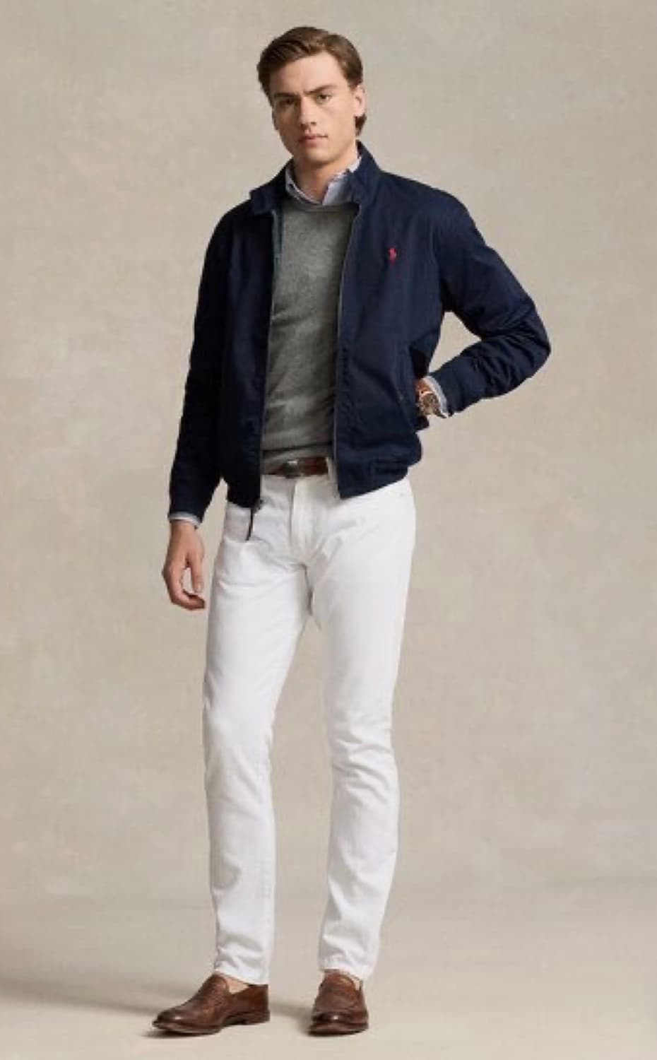 폴로 랄프 로렌 네이비 코튼 자켓 95 상품이미지7