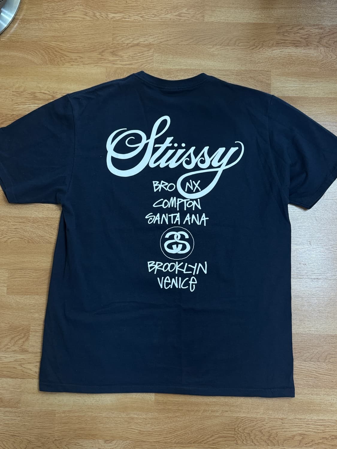스투시 월드투어 티셔츠 2023 네이비 L  상품이미지3