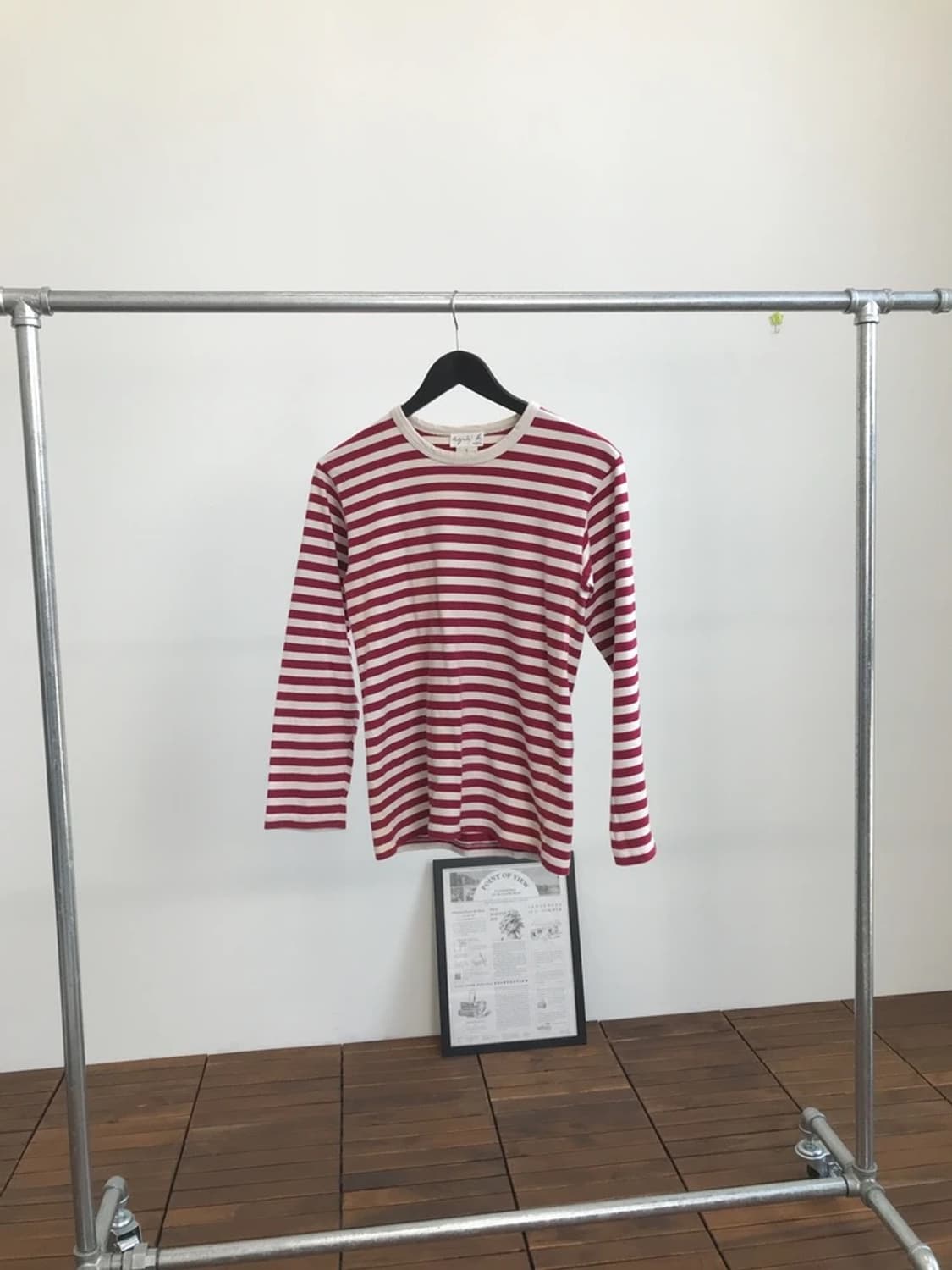 Agnes b Paris Striped Long Sleeve 상품이미지4