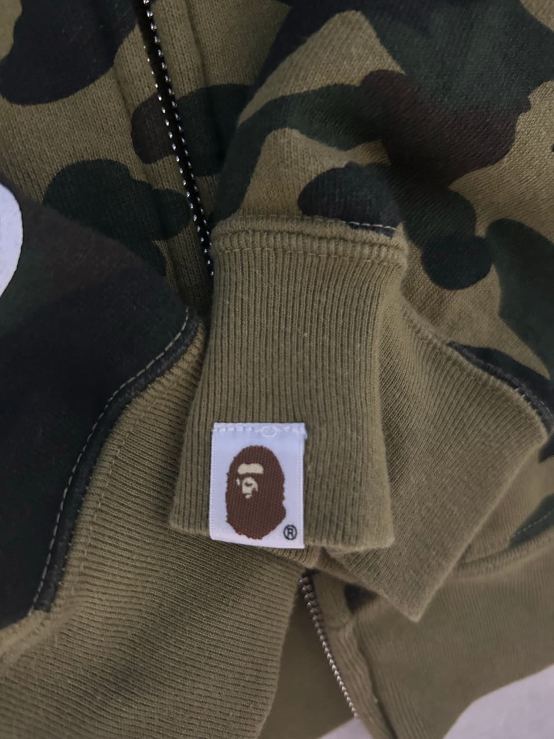 베이프 후드집업 녹계 여성 s 상품이미지3