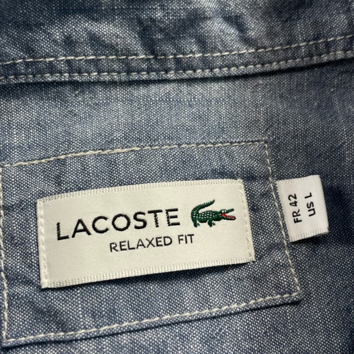 100 라코스테 데님셔츠 상품이미지3