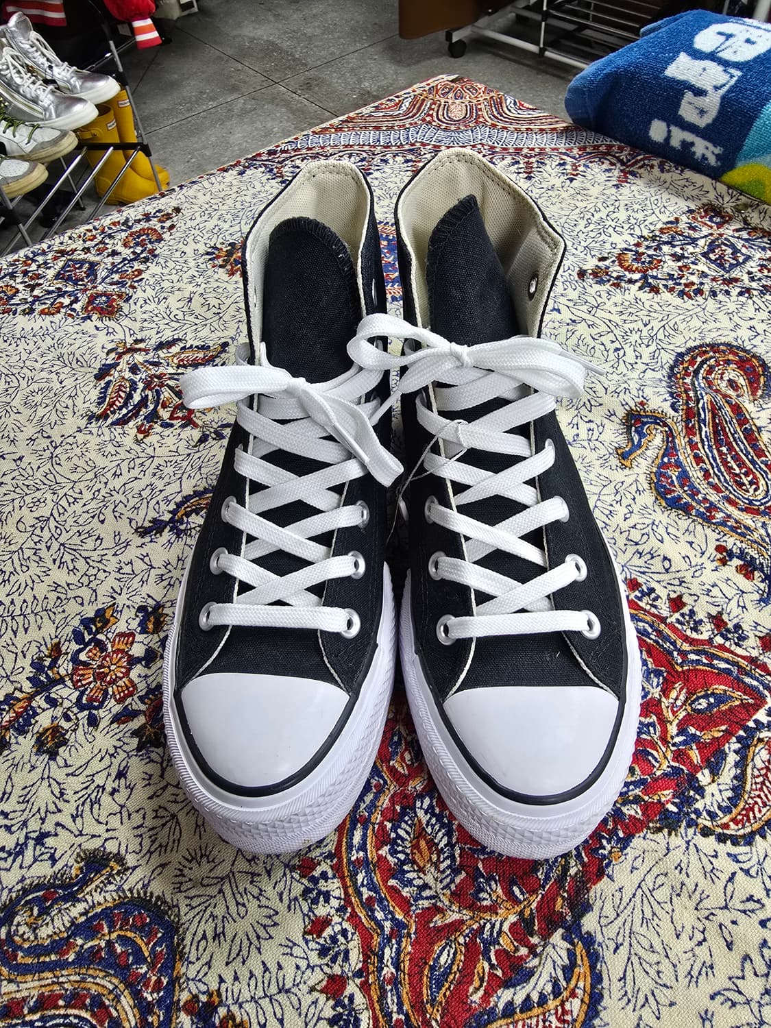 컨버스 척테일러 블랙 하이 스니커즈 (1605) 상품이미지3