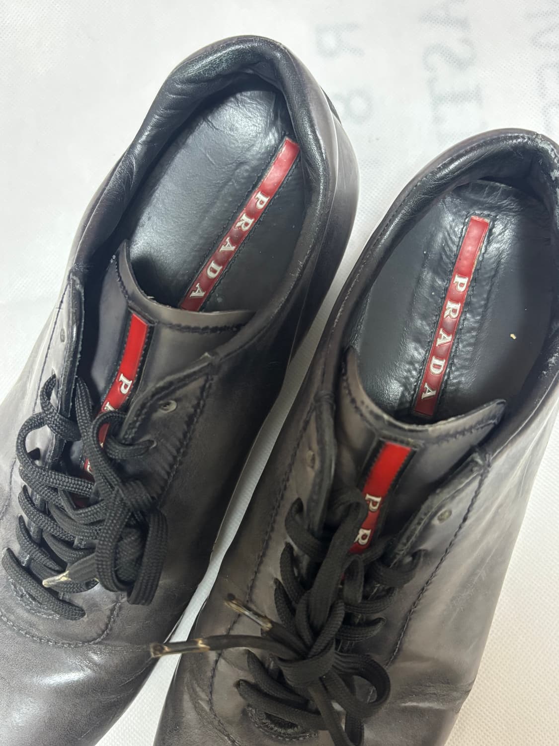 (255) 프라다 가죽 스니커즈 신발 상품이미지2