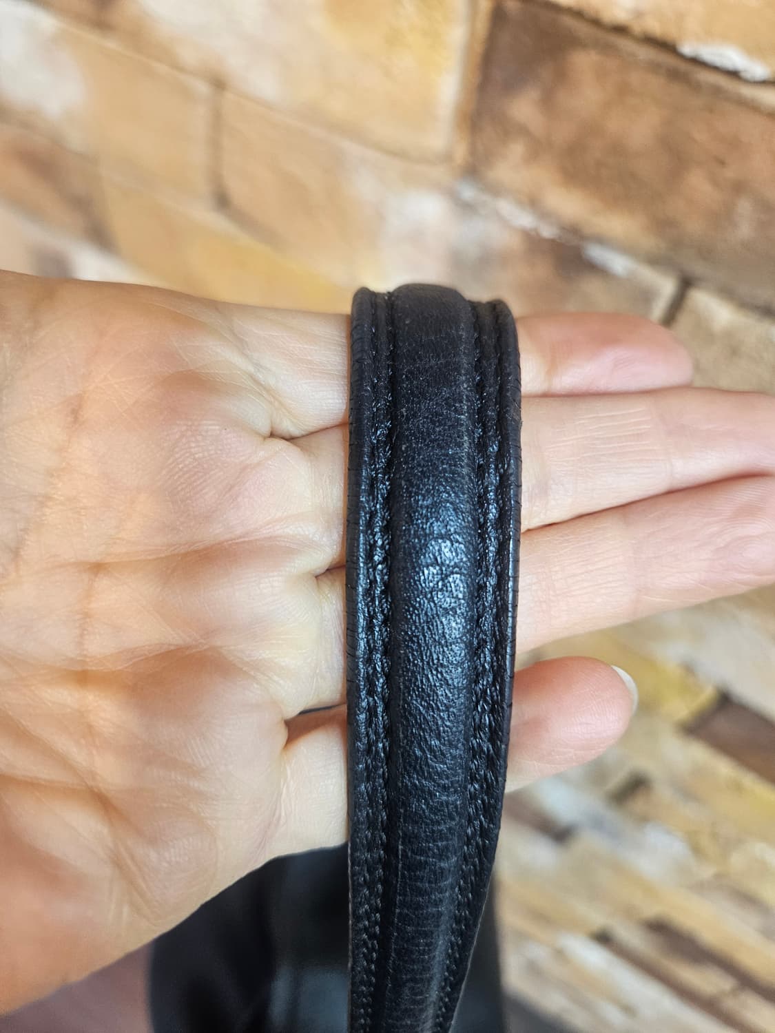 닥스 블랙 가죽 DD로고 숄더백 상품이미지5