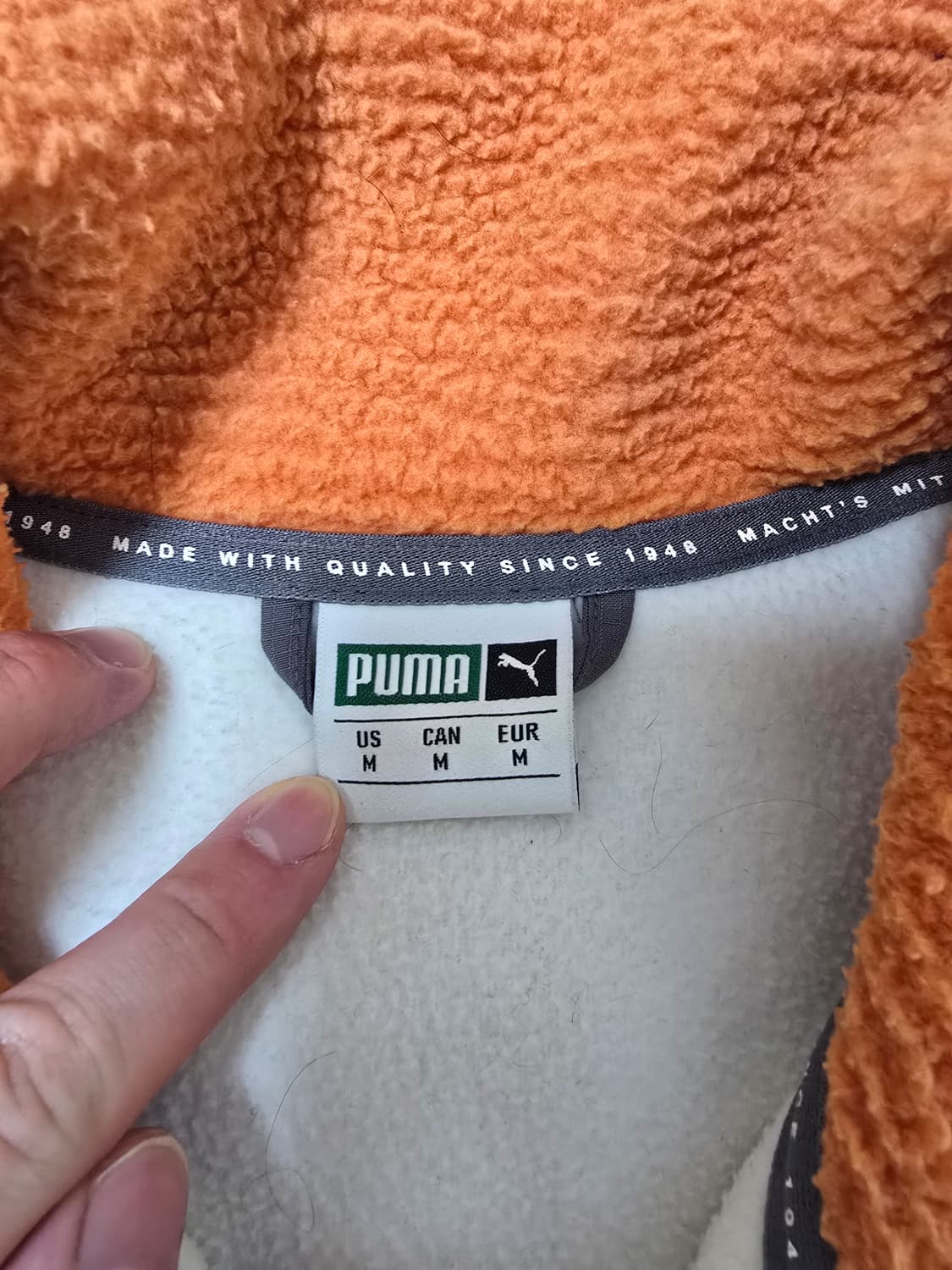 푸마 플리스 집업 자켓 M 상품이미지4