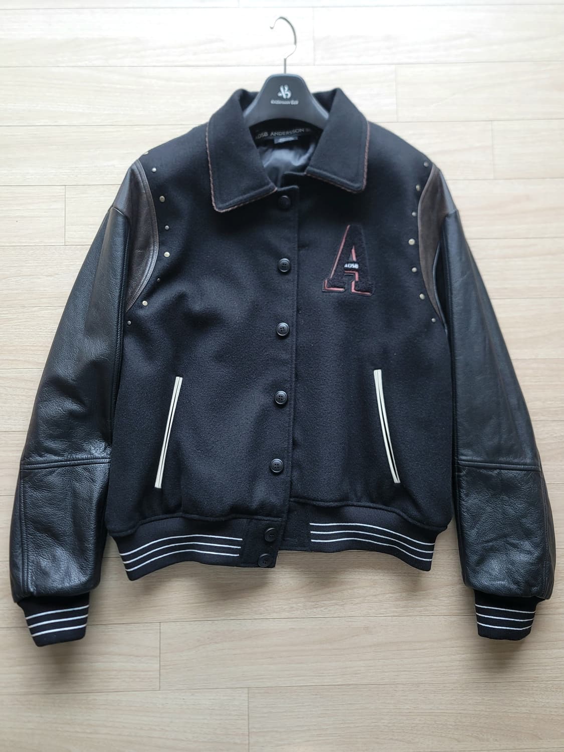 앤더슨벨 레더 바시티 자켓 상품이미지2