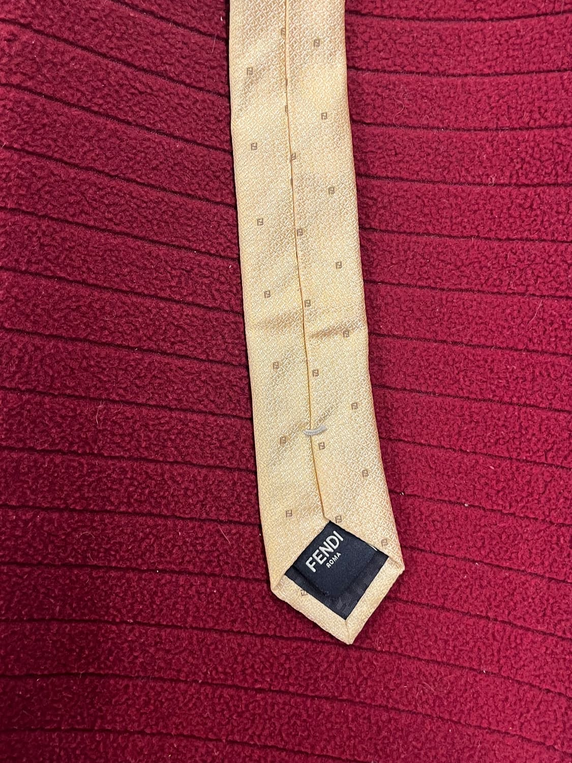 펜디 패턴 넥타이 옐로우 #csz2551 상품이미지4