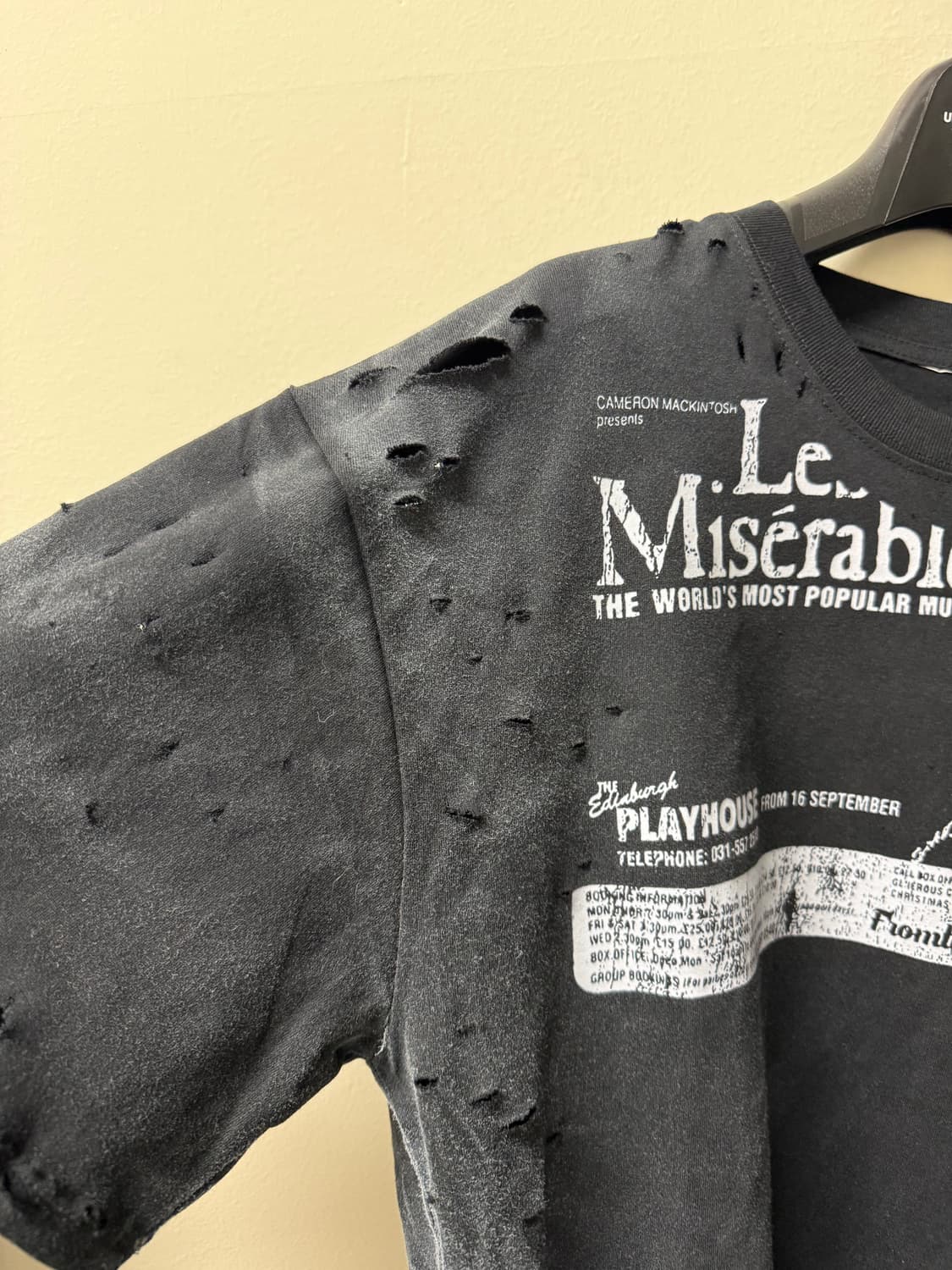 빈티지 레미제라블 디스트로이드 티셔츠  상품이미지2
