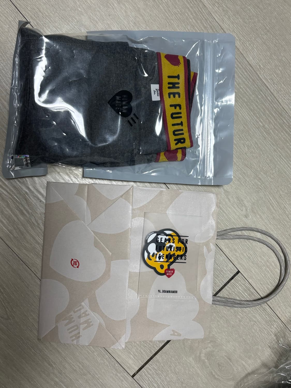새상품 휴먼메이드 박서 브리프 차콜 L 상품이미지2